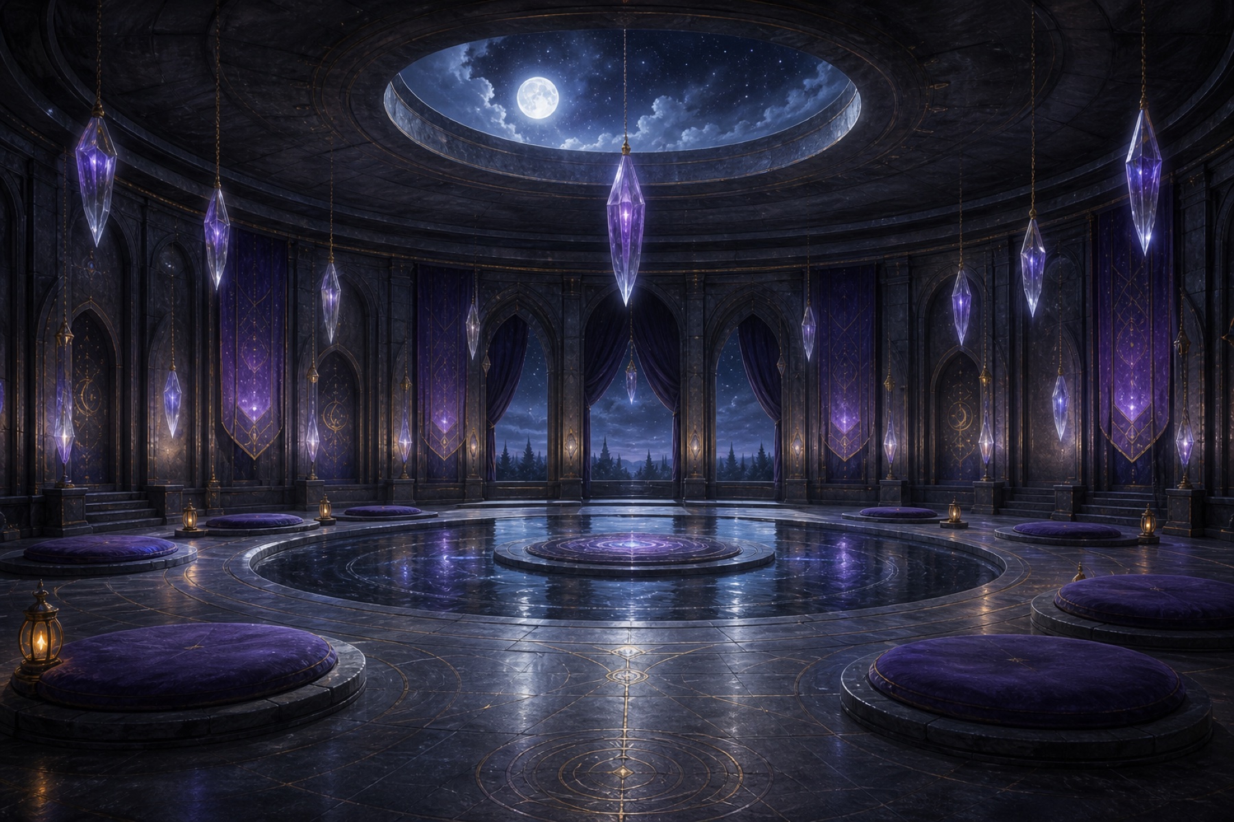 Painted view of Meditation Chamber