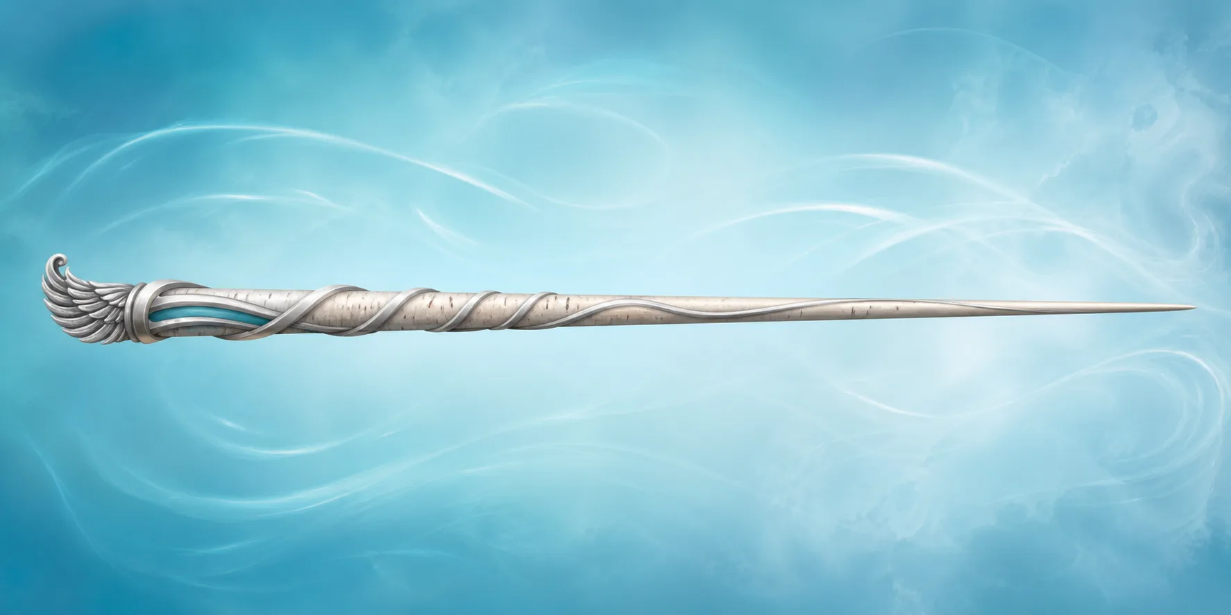 Birch wand with Hawk Feather core