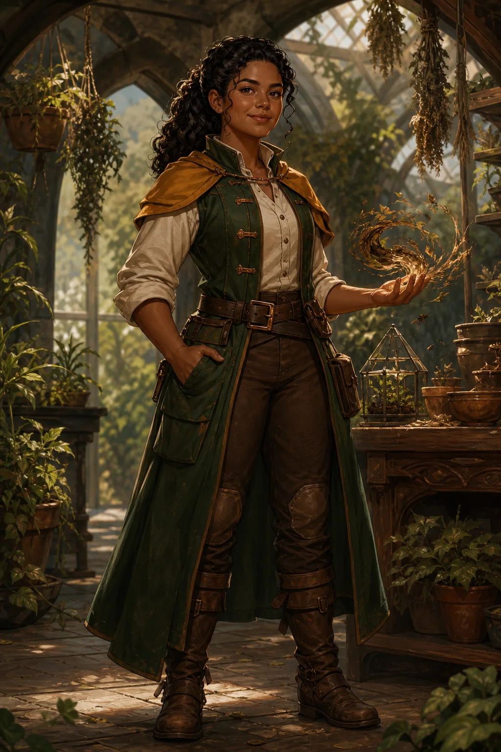 Portrait of Marisol Vale in the Terravale house uniform