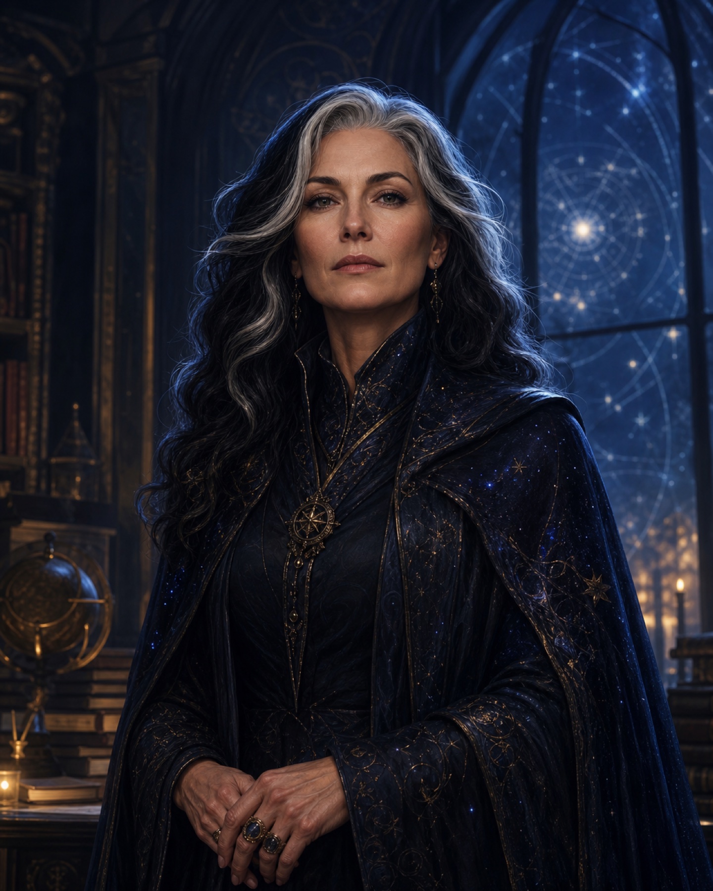 Portrait of Headmistress Elara Virelle